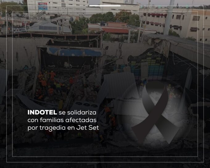 INDOTEL se solidariza con familias afectadas por tragedia en Jet Set