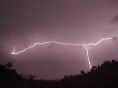 Chubascos y tormenta eléctrica en diversas provincias del país este miércoles