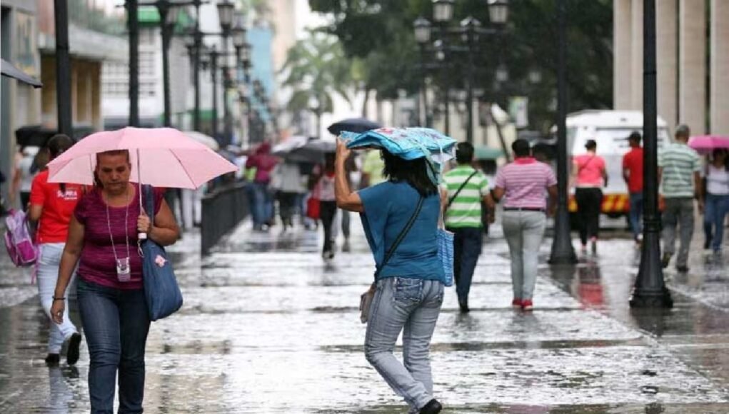 Lluvias débiles y ráfagas de vientos este miércoles en el país
