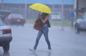Vaguada y sistema frontal provocarán fuertes lluvias y tormentas eléctricas en gran parte del país