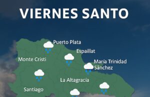 Viernes Santo con lluvias moderadas y alertas vigilantes en varias provincias del país