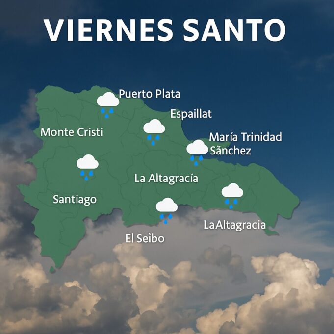 Viernes Santo con lluvias moderadas y alertas vigilantes en varias provincias del país