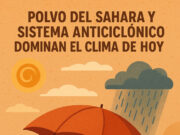 Polvo del Sahara y sistema anticiclónico dominan el clima de hoy; se esperan aguaceros aislados en la tarde