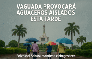 Vaguada provocará aguaceros aislados esta tarde; polvo del Sahara mantiene cielo grisáceo