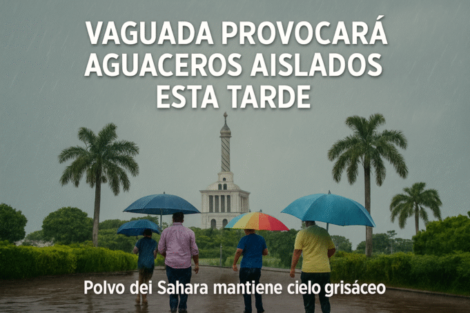 Vaguada provocará aguaceros aislados esta tarde; polvo del Sahara mantiene cielo grisáceo