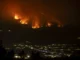 Última hora de los incendios: 21 fuegos activos, 33.750 desalojados y 33 detenidos