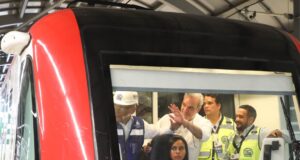 Abinader realiza recorrido exitoso durante prueba dinámica en Línea 2C del Metro de Santo Domingo
