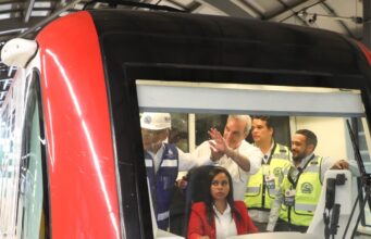 Abinader realiza recorrido exitoso durante prueba dinámica en Línea 2C del Metro de Santo Domingo
