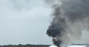 Aeronave se accidenta en el Aeropuerto de La Romana